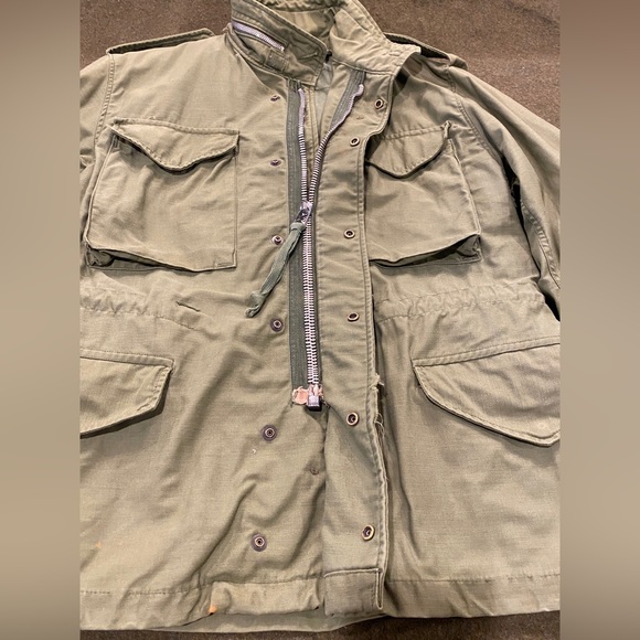 Vintage Vietnam Era M65 Military Jacket, Men’s Medium Short, Olive Drab Green - Picture 15 of 16